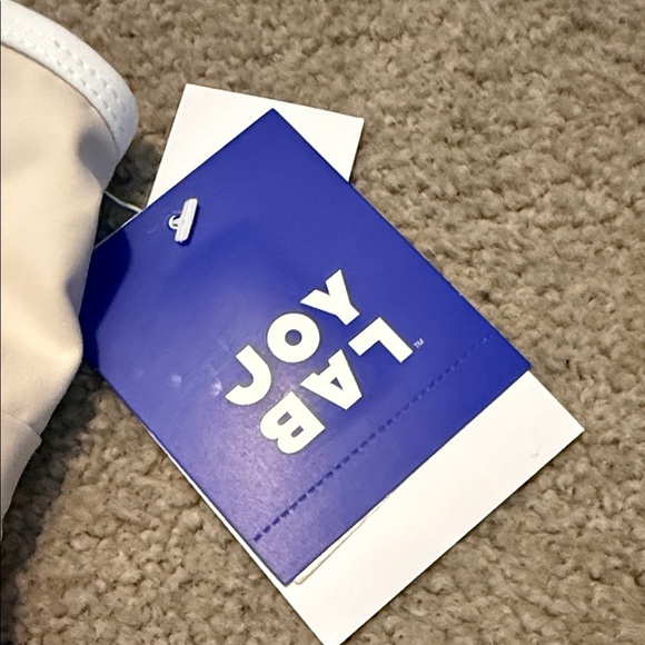 JoyLab Cream Sports Bra with Spaghetti Straps - Picture 2 of 6